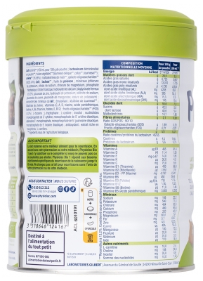 Physiolac Bio 1 800 g Certbio