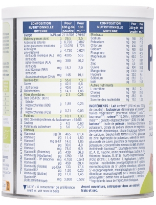 Physiolac Bio 1 Lait Écrémé 0 à 6 Mois 400 g