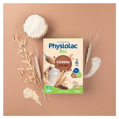 Physiolac Bio Céréales Cacao 200 g Certbio