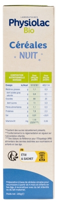Physiolac Bio Céréales Nuit 200 g
