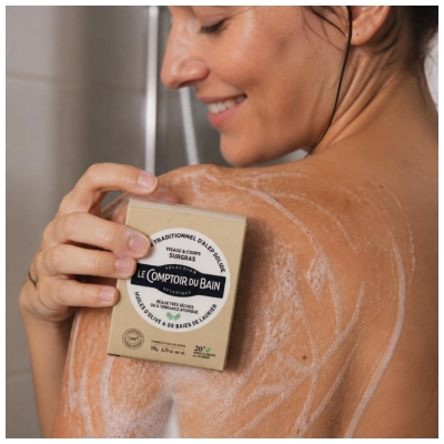 Le Comptoir du Bain Savon d'Alep Surgras Solide Peaux Très Sèches 190 g
