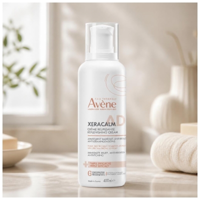 Avène XeraCalm AD Crème Relipidante Peaux Très Sèches à Tendance Atopique 400 ml