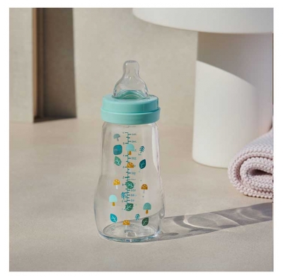 MAM Biberon Verre Premium 260 ml 2 Mois et + Débit 2 Moyen