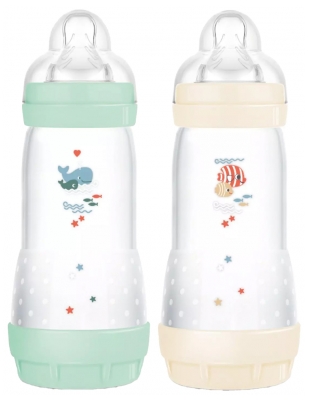 MAM 2 Biberons Easy Start Débit 3 320 ml 4 Mois et + 
