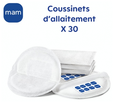 MAM 30 Coussinets d'Allaitement Extra-Fins