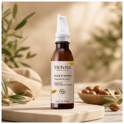 Melvita Huile d'Argan Régénère et Nourrit Bio 100 ml