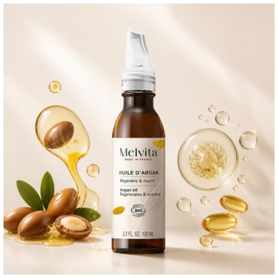 Melvita Huile d'Argan Régénère et Nourrit Bio 100 ml