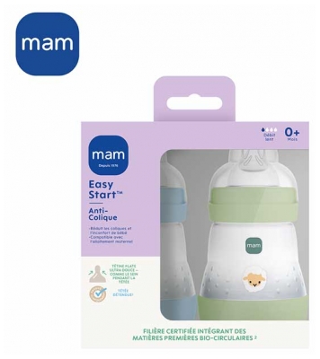 Biberon NUK First Choice+ 300 ml Tétine en silicone 6-18 mois Débit Moyen - Couleur : Vert/Bleu