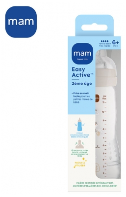 MAM Easy Active Biberon 2ème Âge Débit Très Rapide 330 ml 6 Mois et +