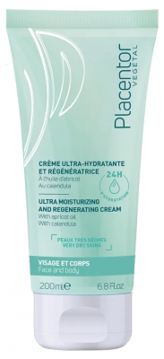 Placentor Végétal Crème Ultra-Hydratante et Régénératrice 200 ml