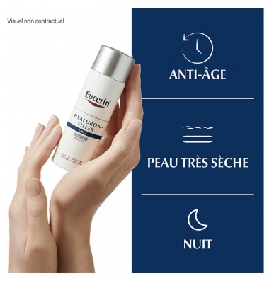 Eucerin Hyaluron-Filler + 3x Effect Soin de Nuit Extra Riche 50 ml