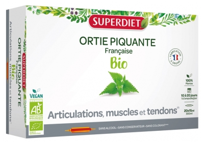 Superdiet Ortie Piquante Bio - 20 Ampoules de 15 ml