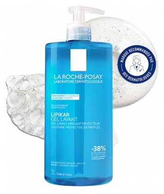 La Roche-Posay Lipikar Gel Lavant Peaux Sensibles 1 L