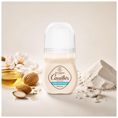 Cavaillès Absorb+ 48H Déodorant Sans Parfum Roll-On 2 x 50 ml