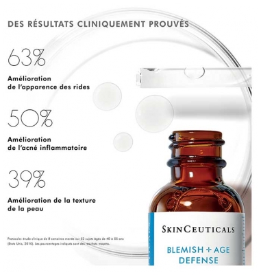 SkinCeuticals Correct Blemish + Âge Défense Sérum Anti-Imperfections et Anti-Âge 30 ml