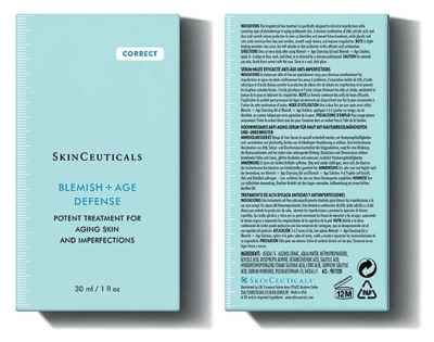 SkinCeuticals Correct Blemish + Âge Défense Sérum Anti-Imperfections et Anti-Âge 30 ml