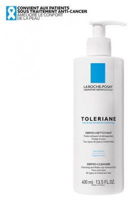 La Roche-Posay Tolériane Luide Nettoyant et Démaquillant Peaux Sensibles à Intolérantes 400 ml