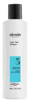 Nioxin Shampoing System 3 Chute Modérée Cheveux Abîmés/Colorés Nioxin 300ml