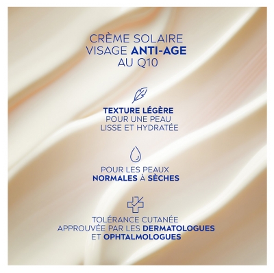Nivea Sun UV Face Anti-Âge Q10 Solaire SPF50+ Très Haute Protection 50 ml