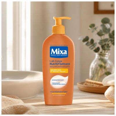 Mixa Lait Corps Nutritif Satinant Peaux Très Sèches et Ternes 250 ml