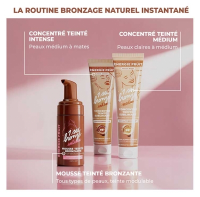 Energie Fruit 1 Sec Bronze Intense Mousse Bronzante Teintée 100 ml