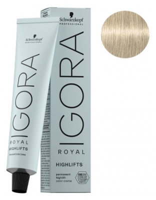 Schwarzkopf Coloration Permanente Igora Royal Highlifts 10-1 Éclaircissant Cendré