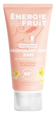 Energie Fruit Déodorant Soin 24H Parfum Monoï Tous Types de Peaux 50 ml