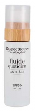 Respectueuse Fluide Quotidien Anti-Âge Rides et Taches SPF50+30 g