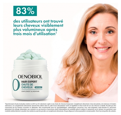 Oenobiol Haïr Expert Chute de Cheveux Complément Alimentaire 60 Comprimés