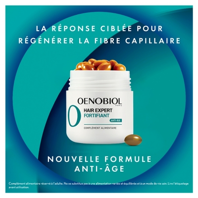 Oenobiol Haïr Expert Fortifiant Anti-Âge Complément Alimentaire - 30 Capsules