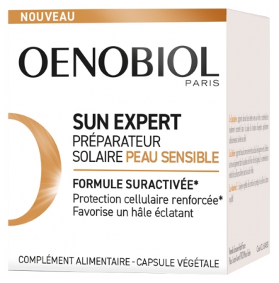 Oenobiol Sun Expert Préparateur Solaire Peau Sensible 30 Unités
