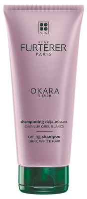 René Furterer Okara Silver Rituel Éclat Polaire Shampoing Déjaunissant Cheveux Gris et Blanc 200 ml