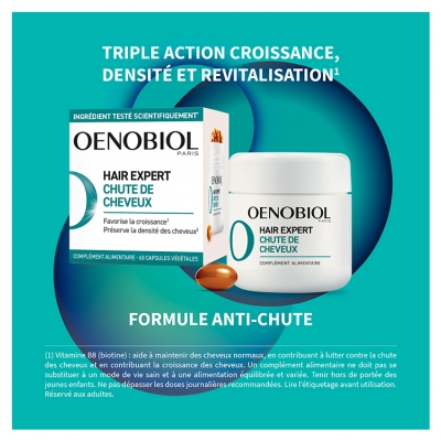 Oenobiol Haïr Expert Chute de Cheveux Complément Alimentaire - 60 Capsules