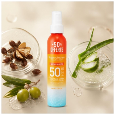 Respectueuse Spray Solaire Visage & Corps SPF50 150 ml
