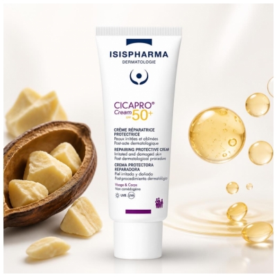 Isispharma CicaPro Crème Réparatrice Protectrice Visage & Corps SPF50+ 40 ml