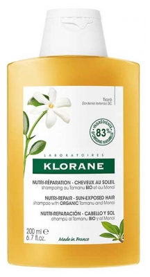 Klorane Shampooing Nutri-Réparation Cheveux au Soleil au Tamanu bio et Monoï 200 ml
