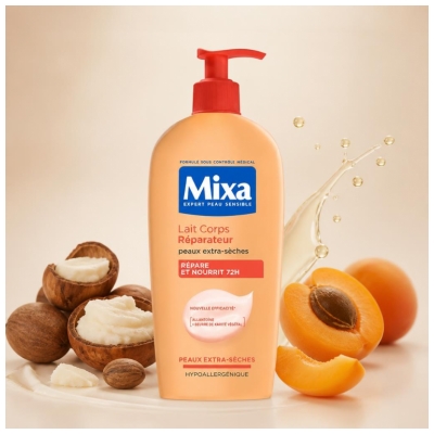 Mixa Lait Corps Réparateur Peaux Extra-Sèches 400 ml