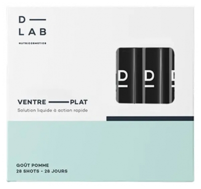 D-Lab Nutricosmetics Ventre Plat Goût Pomme 28 Shots