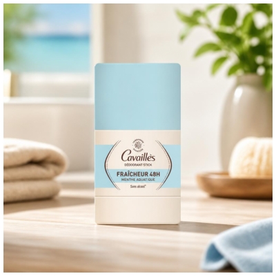Cavaillès Déodorant Menthe Aquatique Stick Fraîcheur 48H 50 ml