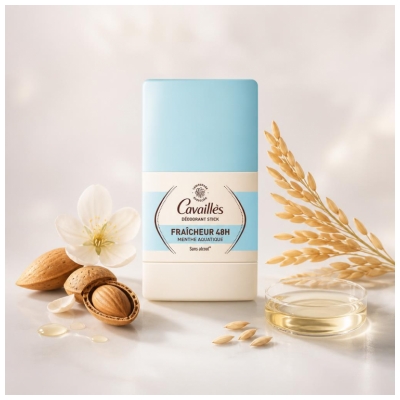 Cavaillès Déodorant Menthe Aquatique Stick Fraîcheur 48H 50 ml