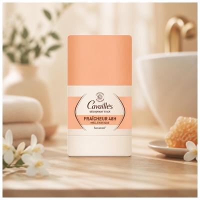 Cavaillès Déodorant Miel Exotique Stick Fraîcheur 48H 50 ml