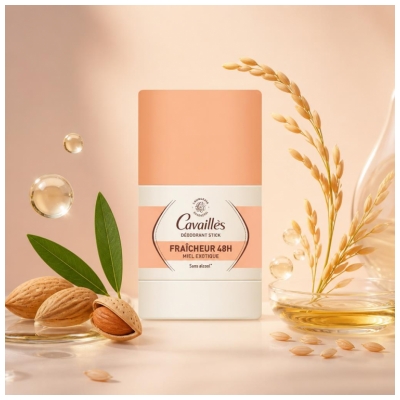 Cavaillès Déodorant Miel Exotique Stick Fraîcheur 48H 50 ml