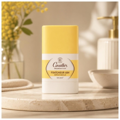 Cavaillès Déodorant Mimosa Vanillé Stick Fraîcheur 48H 50 ml
