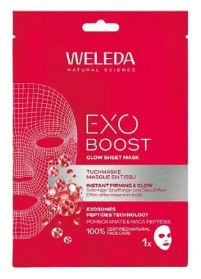 Weleda Exo Boost Glow Masque en Tissu Éclat 20 ml