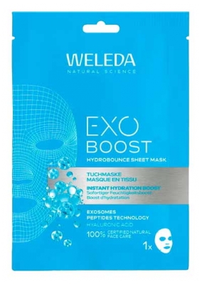 Weleda Exo Boost Hydrobounce Masque en Tissu Hydratation 20 ml