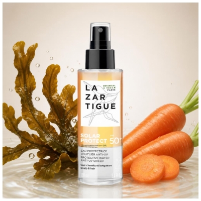 Lazartigue Solar Protect Eau Protectrice Cheveux Bouclier Anti-UV SPF50+ 100 ml