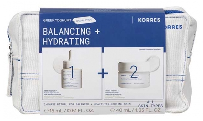 Korres Yaourt Grec Smart Yoghurt Gel-Crème Probiotiques 40 ml + Yaourt Grec Sérum Revitalisant 15 ml Offert