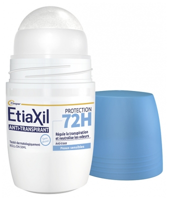 Etiaxil Déodorant Anti-Transpirant Protection 72 Heures Roll-On Lot de 2 x 50 ML
