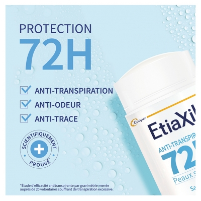 Etiaxil Déodorant Anti-Transpirant Protection 72 Heures Stick 40 ML