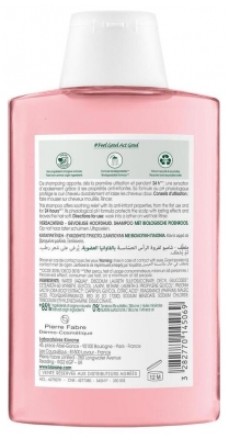 Klorane Pivoine Shampoing à la Pivoine Bio - Apaisant - Cuir Chevelu Sensible 200 ml